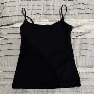 Aritzia Original Contour Squareneck Cami Tank Size Small Black